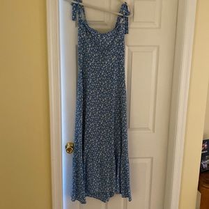 Reformation Nikita dress (light blue with white detail)